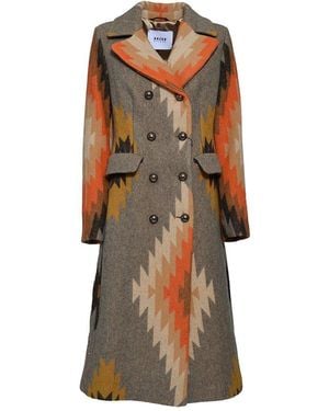 Bazar Deluxe Button-Up Coat - Brown