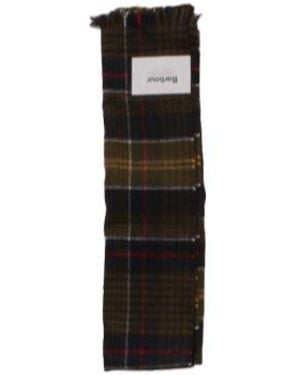 Barbour Tartan Fringed Scarf - Black