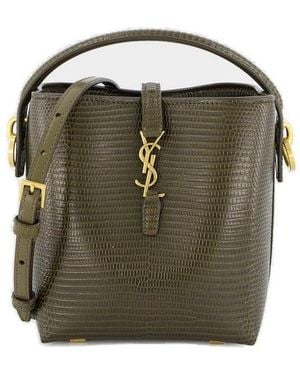 Saint Laurent Le 37 Mini Bucket Bag - Green