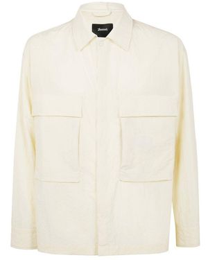 Herno Tech-Crinkle Laminar Shacket - Natural
