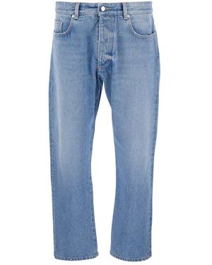 ICON DENIM Jeans With Rear Logo Patch - Blue