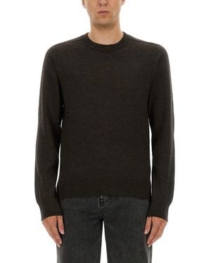 Maison Margiela Long Sleeved Crewneck Knitted Jumper - Black