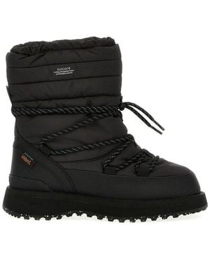 Suicoke Bower Round Toe Padded Ankle Boots - Black