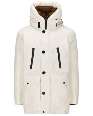 Woolrich Hooded Padded Coat - White