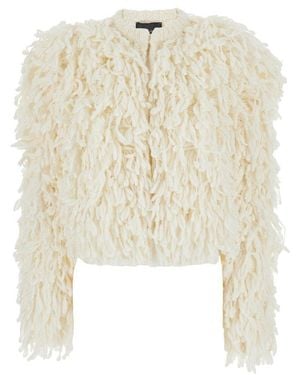 Twinset Elizabeth Bouclé Knit Jacket - Natural