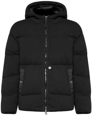 Stone Island Shadow Project Hooded Down Jacket - Black