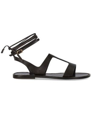 Weekend by Maxmara Lemma Flat Sandals - Black