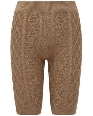 Loulou de Saison Musa Knit Shorts - Brown