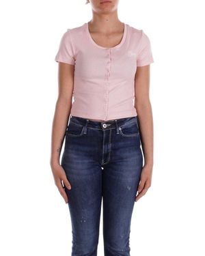 Guess Eco Crewneck Embroidered Top - Blue