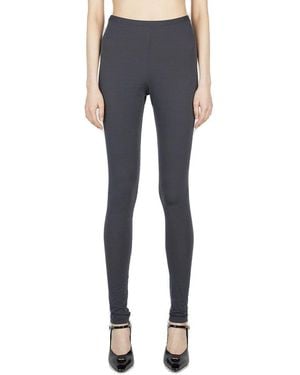 Raf Simons Elasticated Waist Slim-Cut Stretch Leggings - Blue