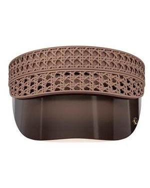 Dior Verydior V1U Bow-Detailed Visors - Brown
