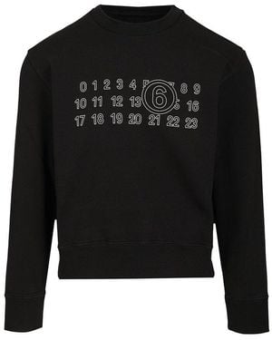 MM6 by Maison Martin Margiela Numeric Sweatshirt - Black