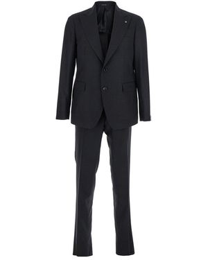 Tagliatore Single-Breasted Tailored Suit - Black