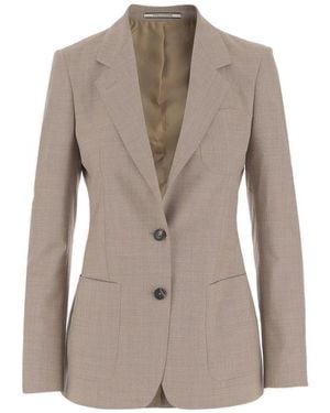 Tagliatore Single-Breasted Tailored Blazer - Brown