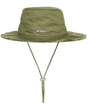 Jacquemus Logo Lettering Bucket Hat - Green