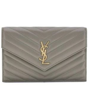 Saint Laurent Wallets - Grey