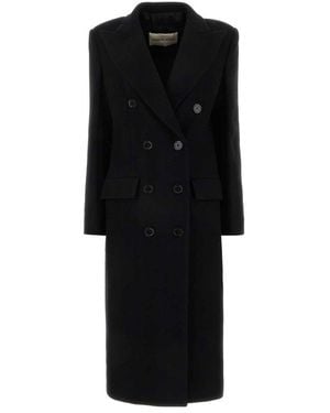 Alexandre Vauthier Single-Breasted Buttoned Coat - Black