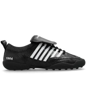 DSquared² Lace Up Soccer Trainers - Black