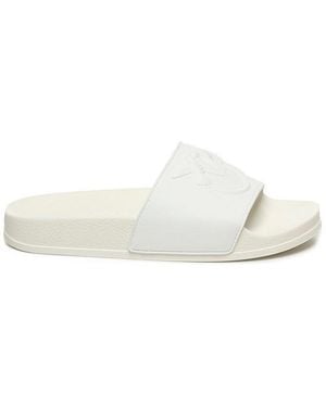 シューズ・サンダルその他 PINKO Woman Flat sandals White SS0093E027 Z1B Nappa leather slip-on sandals with heel