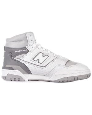 New Balance 650 High-Top Lace-Up Trainers - White