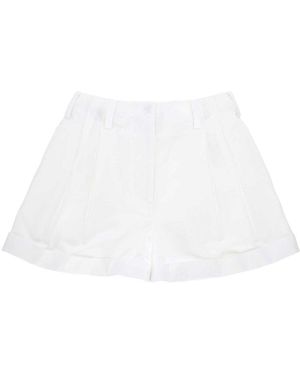 Givenchy Double Pleat Shorts - White