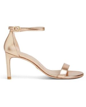 Stuart Weitzman Nunakedstraight Heeled Sandals - Natural