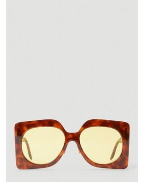 Gucci Oversized Square Sunglasses - Brown