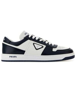 Prada Downtown Lace-Up Trainers - White