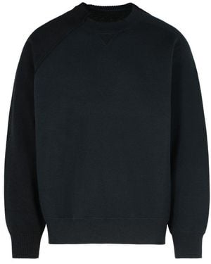 Sacai Long Sleeve Crewneck Sweatshirt - Blue
