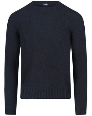 Drumohr Crew Neck Knit Sweater - Blue