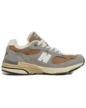 New Balance 993 Mesh Paneled Sneakers - White