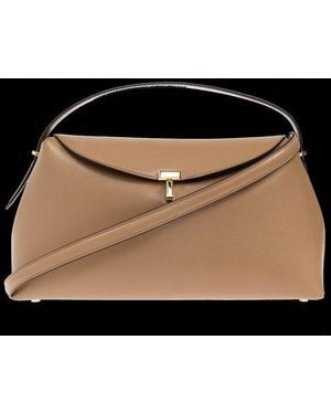 TOTEME T-Lock Top Handel Tote Bag - Black