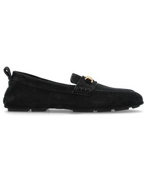 Versace Villa Medusa-Plaque Loafers - Black