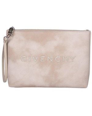 Givenchy Tie-Dyed Zipped Clutch Bag - Multicolour