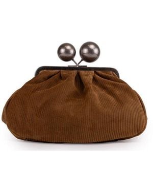 Weekend by Maxmara Pasticcino Medium Clutch Bag - Brown