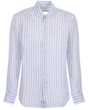 Mc2 Saint Barth Striped Pamplona Shirt - Blue