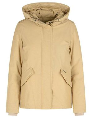Woolrich Long-Sleeved Hooded Parka - Natural