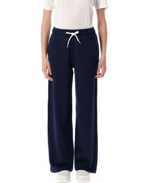 Polo Ralph Lauren Logo Embroidered Drawstring Pants - Blue