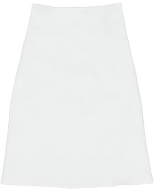 Jil Sander A-Line Midi Skirt - White