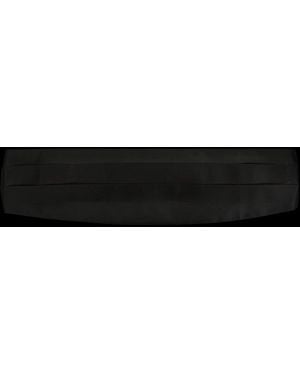 Giorgio Armani Hook Buckle Satin Belly Belt - Black