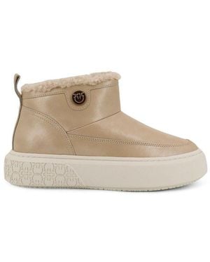 Pinko Yoko 22 Slip-On Ankle Boots - Natural