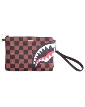 Sprayground The Hideout Crossover Clutch Bag - Brown