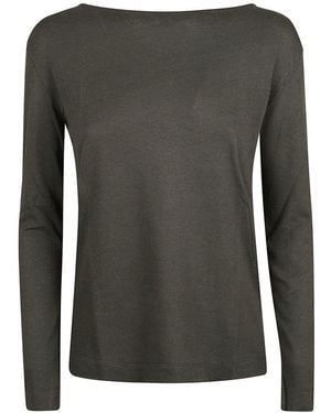 Majestic Filatures Long Sleeve Top - Gray