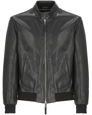 The Jackie Leathers Elvi Bomber Jacket - Black