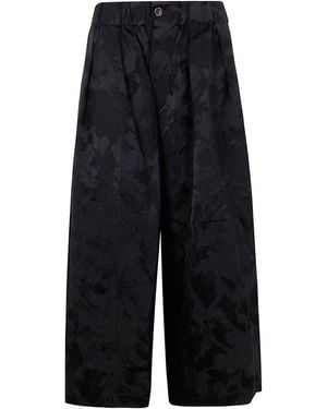 Uma Wang Jacquard Wide-Leg Pants - Blue