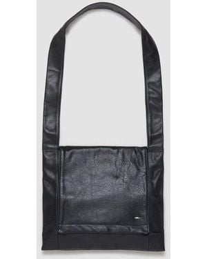 Our Legacy Logo Plaque Slim Shoulder Bag - White