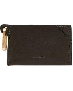 AllSaints Logo Embossed Wallet - Black