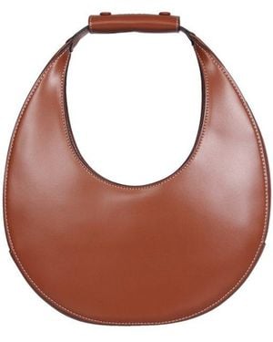 STAUD Moon Logo Debossed Tote Bag - Pink
