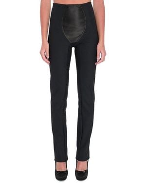 Dolce & Gabbana Stretch Satin Leggings - Black