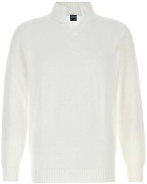 Fedeli Long Sleeve Shirt - White